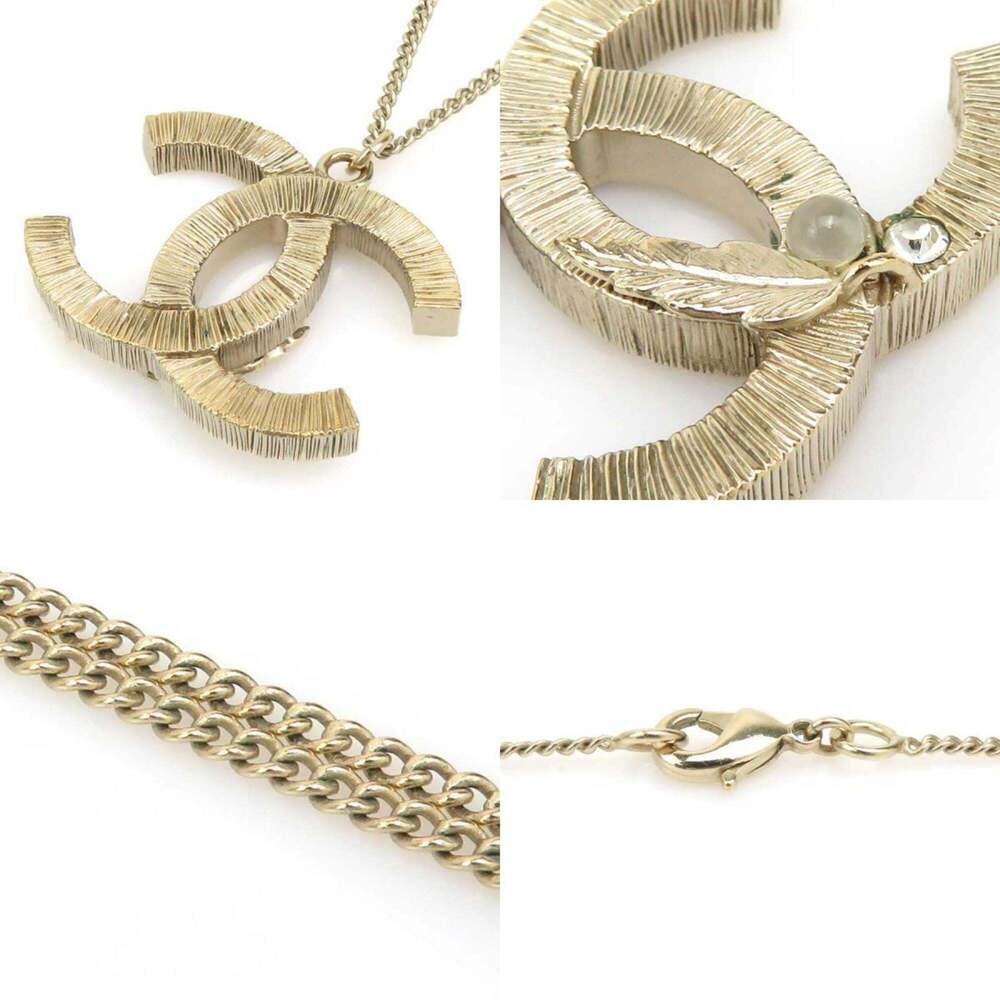 CHANEL Gold Logo Necklace - Picture 4 of 5